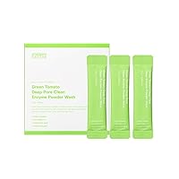 Green Tomato Deep Pore Clean Enzyme Powder Wash, minimize enlarged pores, pore cleaner, facial exfoliating, blackheads removal, clear acne blemishes, Korean skincare