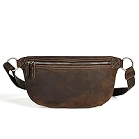 Vintage Fanny Pack For Men Strap Messenger Shoulder Bag Large Capacity Bag