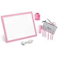 iVyne Vinyl Weeding Essentials: Light Pad, Complete 8pc Tool Set & Suction Scrap Collector Berry – Pink
