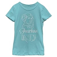 STAR WARS Fearless Leia Girls Short Sleeve Tee Shirt