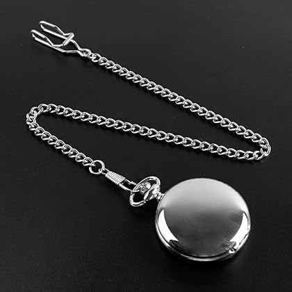 SwitchMe 14.7 inch (37.5 cm) Pocket Watch Chain Purse Chains (Silver 2-Pack)