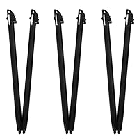 6PCS Touch Screen Stylus Pen for 3DS XL 3DS LL Black Plastic Gaming Touching Pencil Accessories