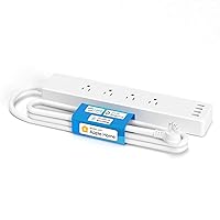 Smart Power Strip Compatible with Apple HomeKit, Siri, Alexa, Google Home and SmartThings, WiFi Surge Protector with 4 AC Outlets, 4 USB Ports and 6ft Extension Cord, Voice and Remote Control