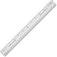Business Source 32365 Plastic Ruler, Beveled Edges, 12-Inch L, White