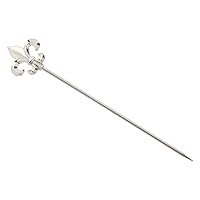 Barfly Fleur De Lis Picks, Set of 12, Stainless Steel