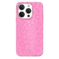 Velvet Caviar Designed for iPhone 15 PRO Case Pink Leopard Cheetah Print [8ft Shockproof] Compatible with MagSafe (Hot Pink Leopard)