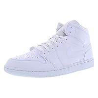 Jordan Mens Air 1 Mid 554724 136 Triple White - Size 11.5