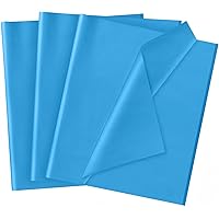 50 Sheets Light Blue Tissue Paper for Gift Bags - 14 x 20 Inches Recyclable Light Blue Wrapping Paper for Weddings Birthday DIY Project Christmas Gift Wrapping Crafts Decor