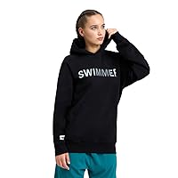 ARENA Unisex Adults Logo Swimmer Hooded Cotton Sweatshirt Men’s Women’s Long Sleeve Regular Fit Hoodie Active Pullover Top