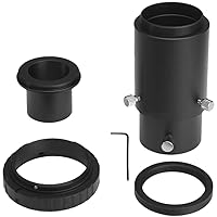 Gosky Deluxe Telescope Camera Adapter Kit Compatible with Canon EOS/Rebel DSLR - Prime Focus and Variable Projection Eyepiece Photography - Fits Standard 1.25