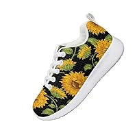 Children Casual Shoes Boys and Girls Fashion Sunflower Design Shoes Shock Absorbing Wear Resistant Soft Comfortable Casual Sports Shoes