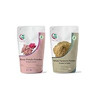 YOGI’S GIFT – Celebrating health Multi Pack | Rose Petal Powder + White Turmeric Powder for bundle…