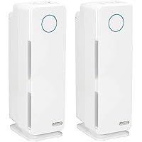 germguardian Germ Guardian True HEPA Filter Air Purifier,UV Light Sanitizer,Eliminates Germs,Filters Allergies,Pets,Pollen,Smoke,Dust,Mold,Odors,Quiet 22 inch 5-in-1 Air Purifier for Home,2PK