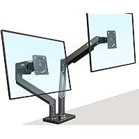 NB North Bayou Dual Monitor, 22''-32'', Arm Ultra Wide Full Motion Swivel Mount with Gas Spring, Load Capacity from 4.4 to 33lbs Each Height Adjustable Stand G35