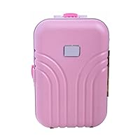 Doll Trolley Case Baby Suitcase Toy Plastic Rolling Suitcase Mini Luggage Box for Childrens Day Birthday Gift, Doll Trolley Case
