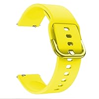 Bracelet Accessories WatchBand 22MM for Xiaomi Haylou Solar ls05 Smart Watch Soft Silicone Replacement Straps Wristband (Color : Yellow, Size : 22mm)