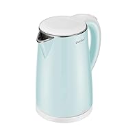 COMFEE' Electric Kettle Teapot 1.7 Liter Fast Water Heater Boiler 1500W BPA-Free, Quiet Boil & Cool Touch Series, Auto Shut-Off and Boil Dry Protection, 1.7L, Mint Green