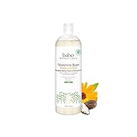Babo Botanicals Sensitive Baby Fragrance Free 3-in-1 Bubble Bath, Wash & Shampoo - with Organic Shea Butter, Coconut Oil, Calendula & Oat - Vegan & EWG Verified - 15 fl. oz.