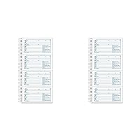 TOPS Phone Message Forms Book, Carbonless Duplicate, 2.75 x 5 Inches, 400 Sets per Book (4003) (Pack of 2)