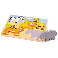 Bigjigs Toys Chunky Lift Out Safari Puzzle
