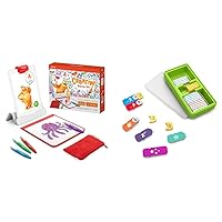 Osmo - Creative Starter Kit for iPad - 3 Educational Learning Games - Ages 5-10 - Drawing, Word Problems & Early Physics - STEM Toy Base Included
