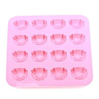 Silicone Cake Mould, Silicone Cake Baking Molds Pig Face Shaped Chocolate Jelly Pastry Making Moulds 16 Cavities Ice Candy Trays Rose Silicone Cake Mould