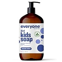 everyone for every body Everyone 3-in-1 Kids Soap: Shampoo, Body Wash, and Bubble Bath, Lavender Lullaby, 32 Ounce