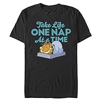 Nickelodeon Big & Tall Garfield Nap Attack Men's Tops Short Sleeve Tee Shirt