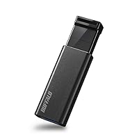 Buffalo RUF3-KS64GA-BK/N 64 GB Knock Slide USB Memory Stick USB 3.2 (Gen1) / 3.1 (Gen 1) / 3.0 / 2.0 Full Support