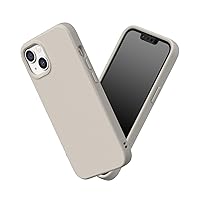 RhinoShield Case Compatible with [iPhone 13/14] | SolidSuit - Shock Absorbent Slim Design Protective Cover with Premium Matte Finish 3.5M / 11ft Drop Protection - Shell Beige