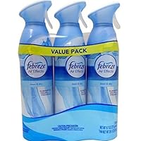 Febreze Air Effects Linen and Sky Air Freshener, 3 Count