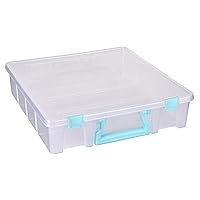 ArtBin Clear Craft Organizer Storage Case Super Satchel, Aqua