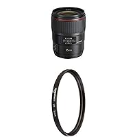 Canon EF 35mm f/1.4L II USM Lens and UV Protection Lens Filter - 72 mm