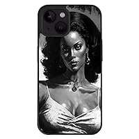 Portrait of a Lady with Large Earrings iPhone 14 Case - Trendy Phone Case for iPhone 14 - Best Design iPhone 14 Case Multicolor