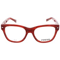 Fossil Fossil 6075 0YAB Red Horn Eyeglasses