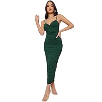 Women's Dresses Solid Ruched Bodycon Dress Dress for Women