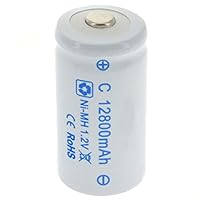 Rechargeable Batteries 12800Mah C Size Rechargeable Batteries 1.2V R14 C Cell Ni-Mh Battery. 1.2V 6Pcs