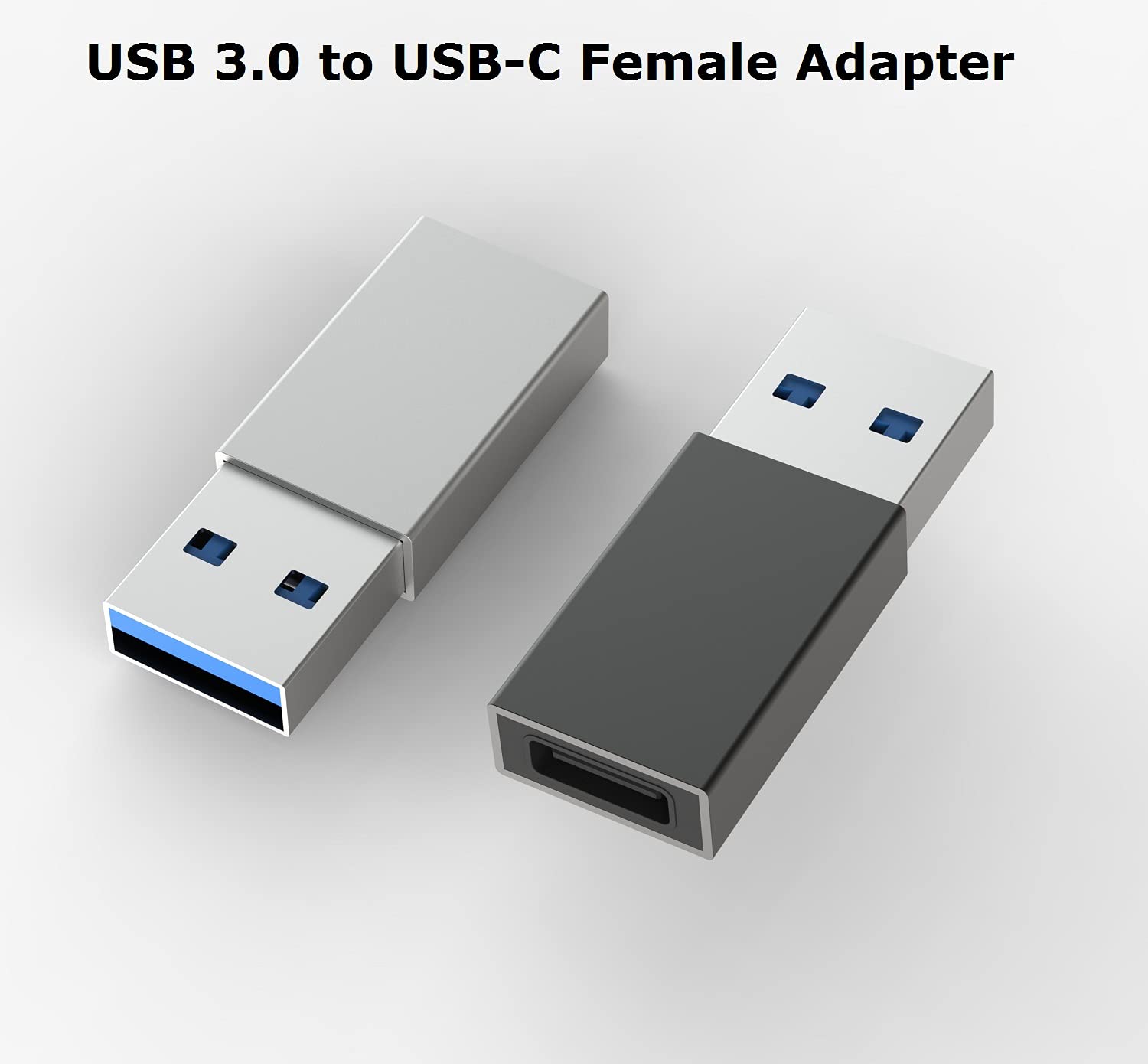NURMUN USB C Adapter Type C Male to USB-A Female Support 5Gbps High-Speed Data Transfer Charging Converter for All USB A and Type C Devices (A) 4 Pack