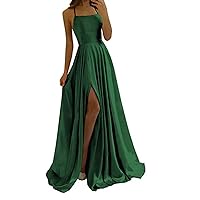 Dresses for Women Loose Fitting Formal Women's Solid Color Evening Dress Sexy Back Hollowed Out Chiffon Front