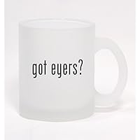 got eyers? - Frosted Glass Coffee Mug 10oz