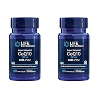 Super Ubiquinol CoQ10 with PQQ, CoQ10, PQQ, shilajit, Heart Health, Cellular Energy Support, 8X Better Absorption, Gluten-Free, 100 mg, 30 softgels (Pack of 2)