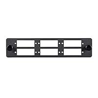 Monoprice Lgx Fiber Adapter Panel | Made from 16 Gauge Cold Rolled Steel, Easy to Install, use with Blank Panels