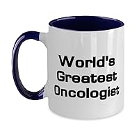 Surprise Oncologist Gifts, World's Greatest Oncologist, Unique Birthday Two Tone 11oz Mug For Friends, Cup From Friends, Oncology gifts, Cancer doctor gifts, Cancer specialist gifts, Chemo gifts,