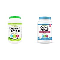 Orgain Organic Plant Based Protein Powder Bundle - Unsweetened, Vanilla Bean, and Superfoods (2 Products)