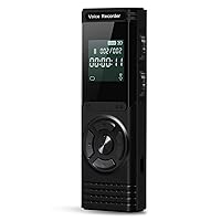 32GB Digital Voice Recorder with Playback, BGFOX Voice Activated Recorder for Lectures Meetings, Portable Audio Recorder Recording Device, Tape Recorder with Mic Dictaphone USB Charge