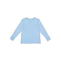 Youth 100% Cotton Jersey Crew Neck Long Sleeve Tee (6201)