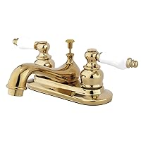 Kingston Brass KB602B Centerset Lavatory Faucet, Polished Brass