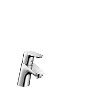 hansgrohe Focus Modern Upgrade Easy Clean 1-Handle 1 5-inch Tall Bathroom Sink Faucet in Chrome, 04370000