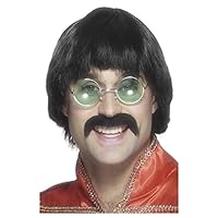 Smiffy's Men's 70's Mersey Wig and Tash Short Styled