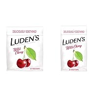 Ludens Deliciously Soothing Throat Drops, Wild Cherry Flavor, 90 Count Sore Throat Drops, for Minor Sore Throat Relief, Wild Cherry, 30 Count